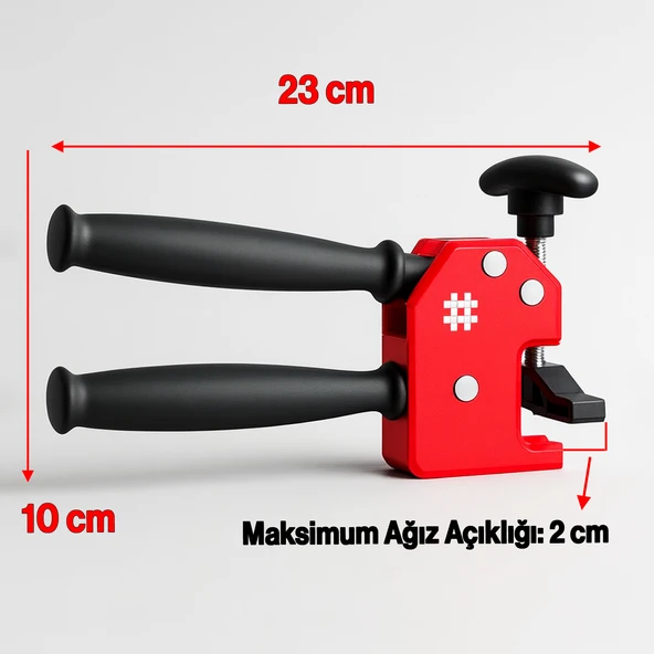 Seramik Fayans Kesme Kırma Pensesi Pensi Aracı Çift Kollu Dayanıklı El Aparatı Pratik Kırıcı - Resim 3