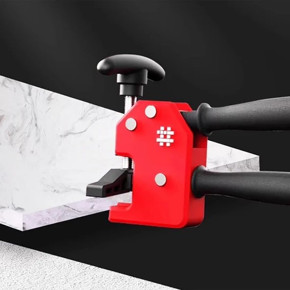 Seramik Fayans Kesme Kırma Pensesi Pensi Aracı Çift Kollu Dayanıklı El Aparatı Pratik Kırıcı - Resim 2