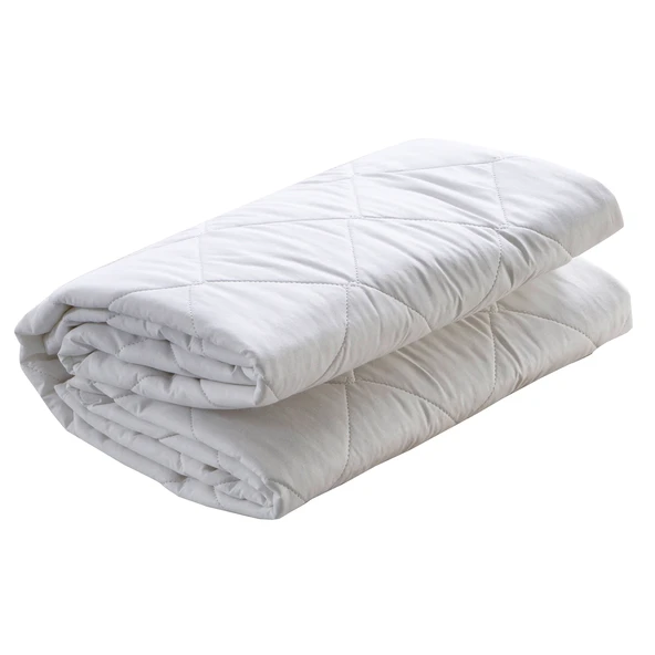 Homedius Wool Yünlü Vatka ile Kapitone Edilmiş Yün Alez  Beyaz 90x200