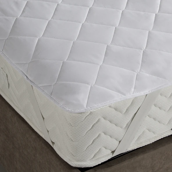 Homedius Wool Yünlü Vatka ile Kapitone Edilmiş Yün Alez  Beyaz 140x190 - 2