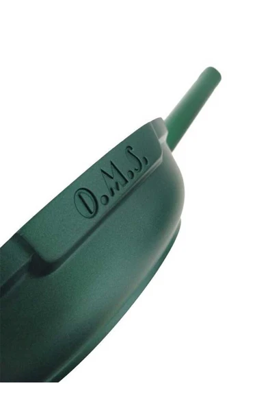 OMS 15016 - 3 Parça, İndüksiyonlu Ocak Uyumlu, Döküm, Seramik, ( 20 - 24 - 28 Cm ) Tava Seti Yeşil - Resim 5