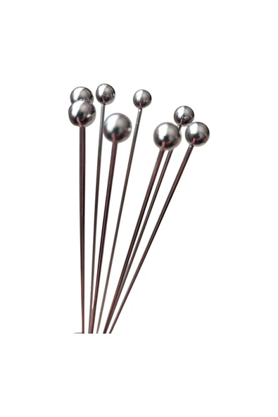 IVORY Profosyonel Top uçlu Ayarlanabilir Paslanmaz Uzun Çelik Çırpıcı (30 cm) - Resim 4