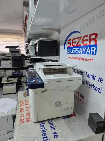 XEROX WORKCENTRE 3325DNI FOTOKOPİ, TARAYICI, FAKS,Wİ-Fİ LASER YAZICI (2,el yazıcı) - Resim 4