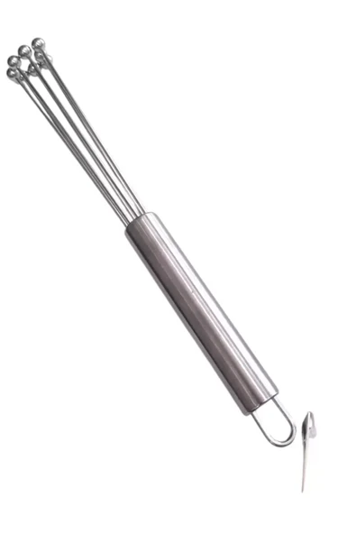 IVORY Profosyonel Top uçlu Ayarlanabilir Paslanmaz Uzun Çelik Çırpıcı (30 cm) ürün görseli