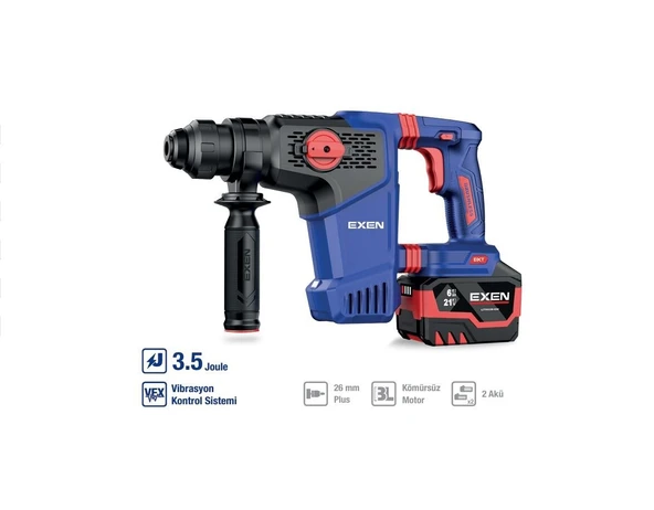 EXEN EN 436 PM 21 V. 6 AH. 26 MM 3.5J KÖMÜRSÜZ ŞARJLI KIRICI-DELİCİ