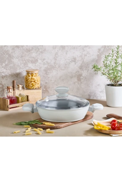 FALEZ LİVA SERAMİK BASIK TENCERE 24 CM - Resim 4