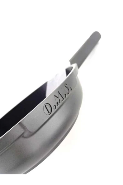 OMS 15016 - 3 Parça, İndüksiyonlu Ocak Uyumlu, Döküm, Seramik, ( 20 - 24 - 28 Cm ) Tava Seti Siyah - Resim 6