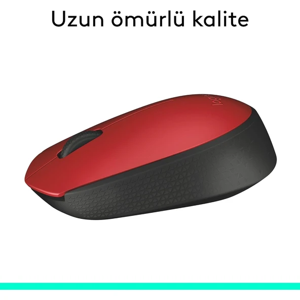 M171 Kablosuz Mouse Kırmızı 910-004641 - Resim 2