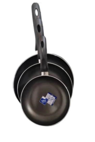 Mehtap 3'lü Tava Seti 18 22 26 Cm Yeşil ürün görseli 1