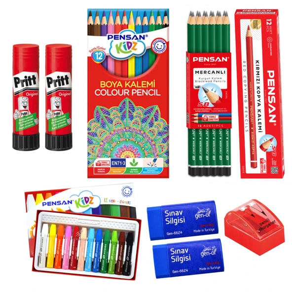 Pensan Kırtasiye Boya Kalem Seti 53 Parça ürün görseli