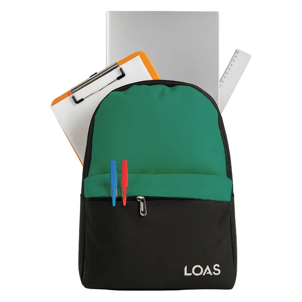 Loas L-EDU22 Yeşil Renk Okul Çantası/Sırt Çantası ürün görseli 1