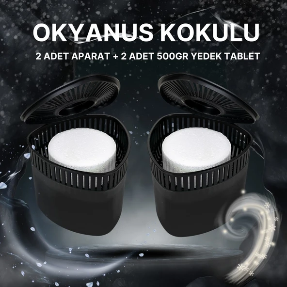 2 Adet 500 gr Nem Alıcılı Ve Rutubet Giderici Aparat Üçgen Okyanus (TABLET DAHİL) ürün görseli
