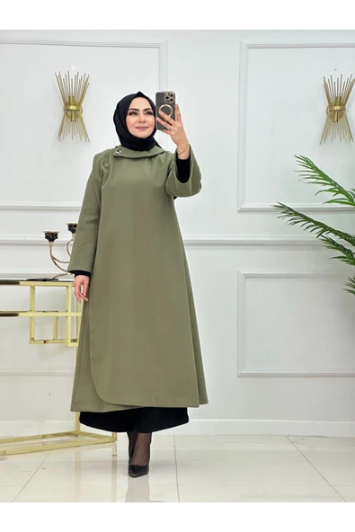 Kadın Tesettür Kışlık Kaşe Kap , Kanada Kaşe - 4