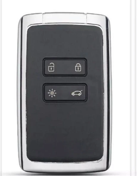 Renault Rafale Clio 5 Zoe Megane E-tech Koleos Austral Kadjar Captur Zoe Anahtar Kılıfı Beyaz Gümüş - Resim 2