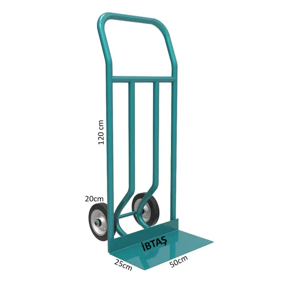 İBTAŞ 250 KG Ergonomik Koli Eşya Malzeme Kargo Taşıma EL Arabası 2 Tekerli - 1