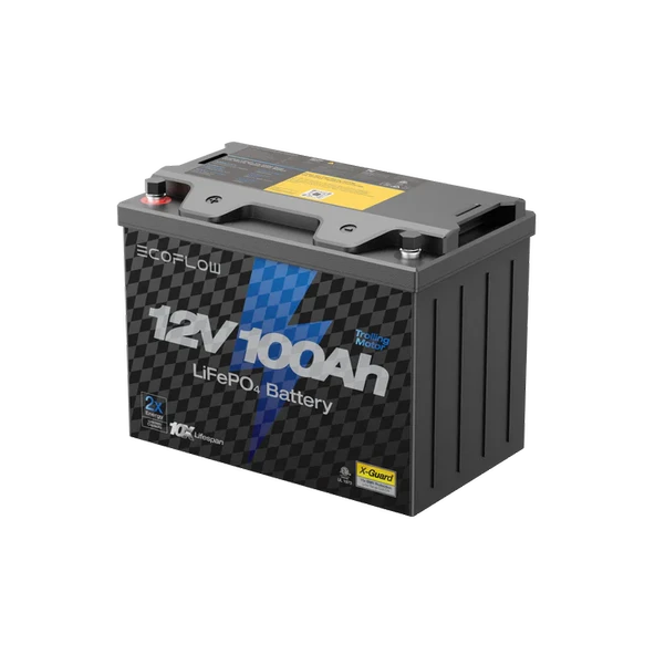 EcoFlow - Lityum 12V 100Ah Derin Döngülü Deniz Trolling Motoru Aküsü - 4
