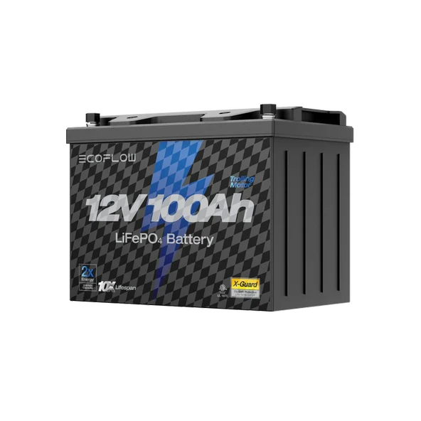 EcoFlow - Lityum 12V 100Ah Derin Döngülü Deniz Trolling Motoru Aküsü - 3