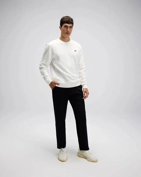 Ellesse EM579-OF Erkek Sıfır Yaka Beyaz Sweat - 6