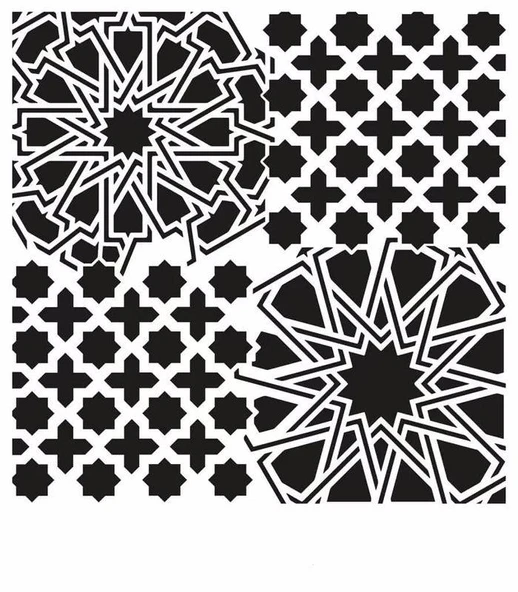 GRUNGE STENCIL GCS-10 45X45 ürün görseli