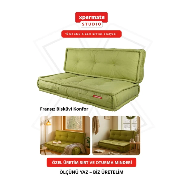 Özel Ölçü Palet Minderi Bahçe İç Ve Dış Mekan Minder Koltuk Minder 40x150 45x155 50x160 ürün görseli