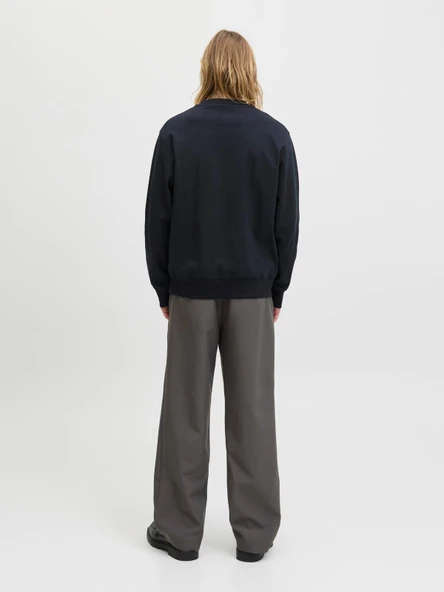 JPRBLACHAD BRANDING SWEAT CREW NECK LN Black Beauty Black Beauty M - Resim 4