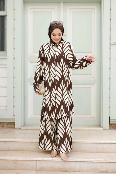 Kadın Tesettür 2'Li Takım Tunik & Pantolon - 10