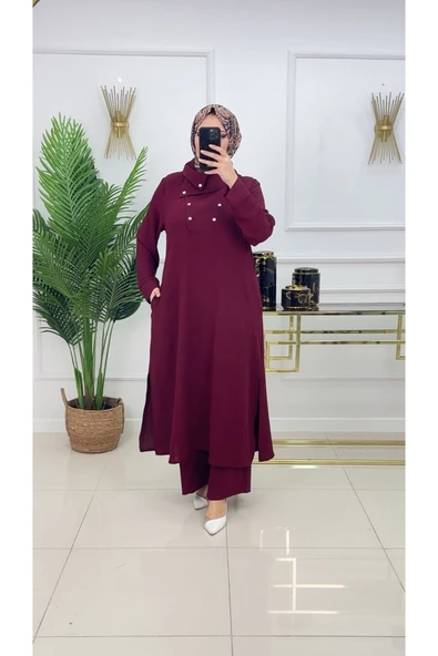 Kadın Tesettür 2'Li Takım Tunik & Pantolon - 7