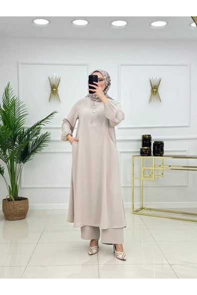 Kadın Tesettür 2'Li Takım Tunik & Pantolon - 5