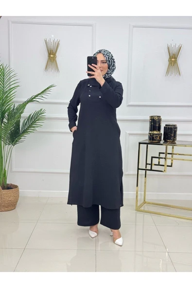 Kadın Tesettür 2'Li Takım Tunik & Pantolon - 4