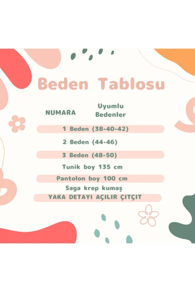 Kadın Tesettür 2'Li Takım Tunik & Pantolon - 2