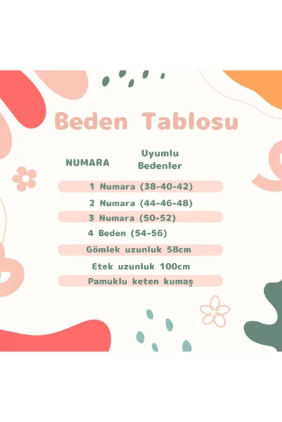 Kadın Tesettür 2'Li Takım Keten Gömlek & Etek - 12