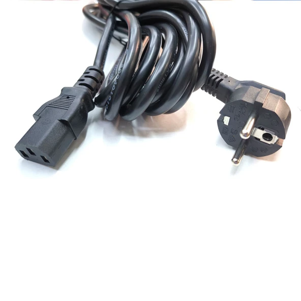 C7 3x1 power kablo bilgisayar  monitör için power kablo 5m ürün görseli 1