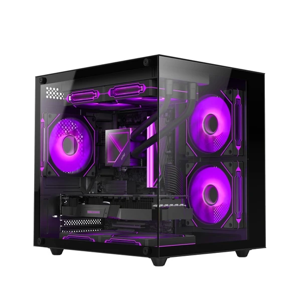 Xaser Force X10 Ryzen 7 7800X3D 32GB DDR5 Ram 1TB M.2 NVMe SSD 16GB RTX5060 Ti Sıvı Soğutmalı Masaüstü Oyuncu Bilgisayarı - 2