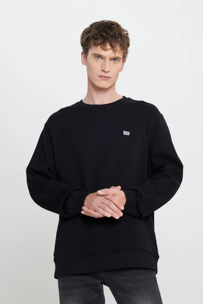Bisiklet Yaka Sweatshirt Black Black S ürün görseli