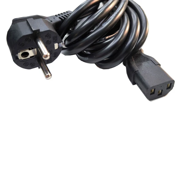 C7 3x1 power kablo bilgisayar  monitör için power kablo 5m - Resim 3