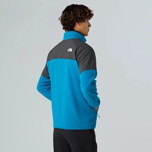 M GLACIER HEAVYWEIGHT 1/2 ZIP BLUE BLUE M - Resim 2