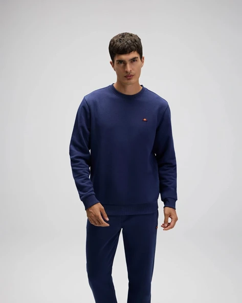 Ellesse EM579-NV Erkek Sıfır Yaka Lacivert Sweat - 3