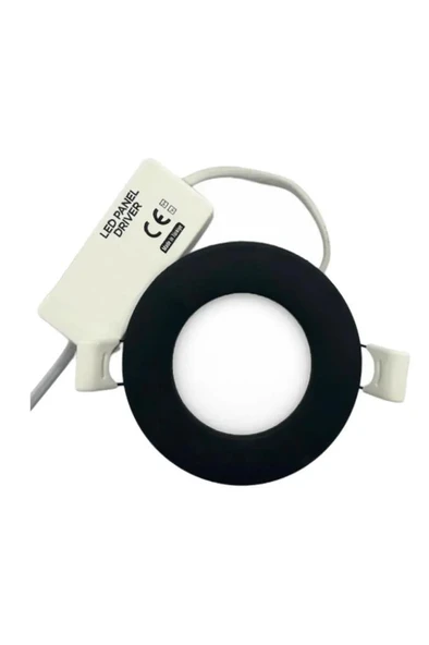 Şahnet 3W Siyah Kasa Slim Led Panel Günışığı - 4000K 2 Adet Gömme Spot Lamba ürün görseli