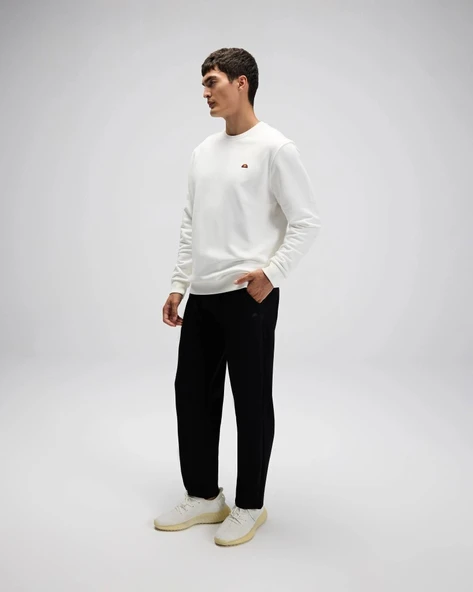 Ellesse EM579-OF Erkek Sıfır Yaka Beyaz Sweat - 5