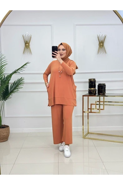 Kadın Tesettür 2'Li Takım Tunik & Pantolon Takımı - Resim 11