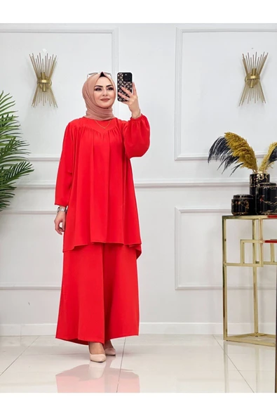 Kadın Tesettür 2'Li Takım Tunik & Pantolon - 5