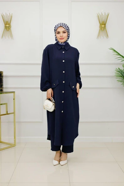 Kadın Tesettür 2'Li Takım Tunik & Pantolon - 6