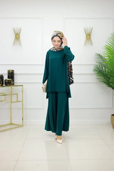 Kadın Tesettür 2'Li Takım Tunik & Pantolon - 11