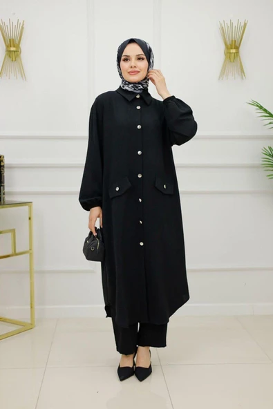 Kadın Tesettür 2'Li Takım Tunik & Pantolon - 3