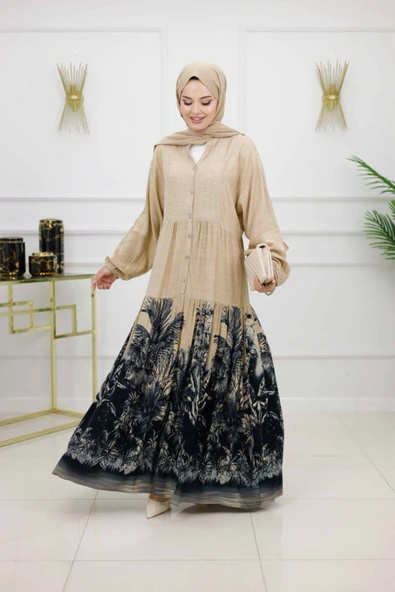 Kadın Tesettür Elbise - Resim 3