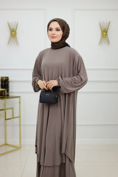 Kadın Tesettür 2'Li Takım Tunik & Pantolon - 6
