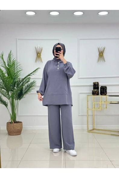 Kadın Tesettür 2'Li Takım Tunik & Pantolon - 1