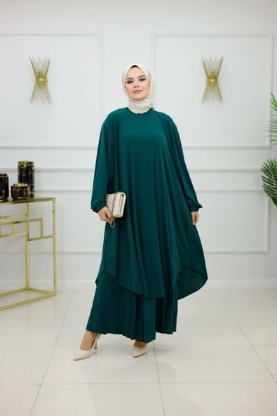 Kadın Tesettür 2'Li Takım Tunik & Pantolon - 9