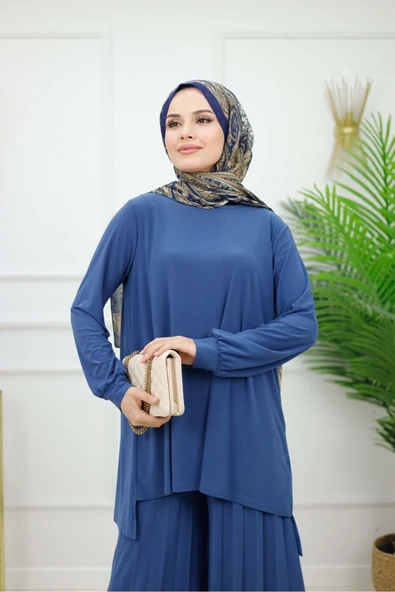 Kadın Tesettür 2'Li Takım Tunik & Pantolon - 2