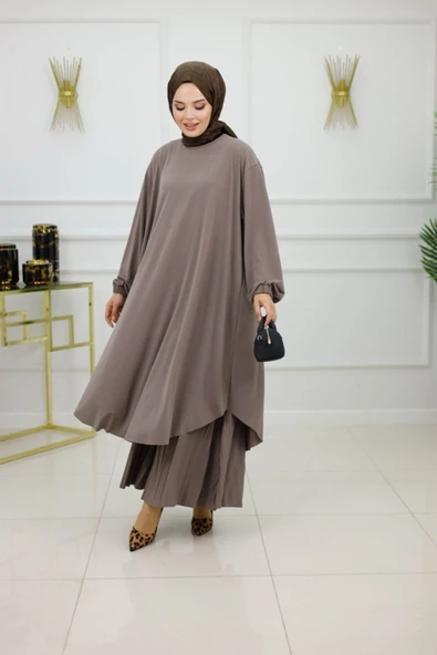 Kadın Tesettür 2'Li Takım Tunik & Pantolon - 5